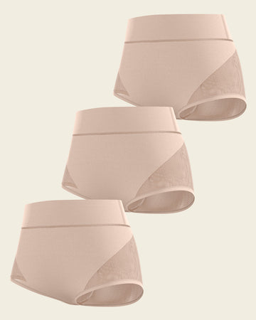 High-waisted classic smoothing brief#color_802-nude