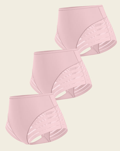 Lace stripe undetectable classic shaper panty#color_281-rosewood