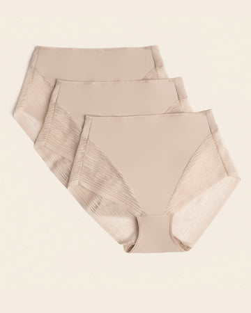 High-waisted sheer lace shaper panty#color_802-nude