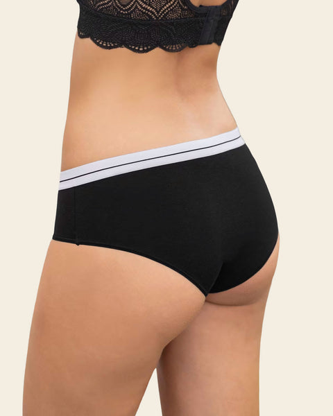 5-Pack Cotton Blend Hipster Panties#color_s12-ivory-black-nude