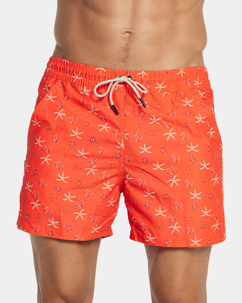 5" Eco-friendly men's swim trunk with soft inner mesh lining#color_115-starfish-print