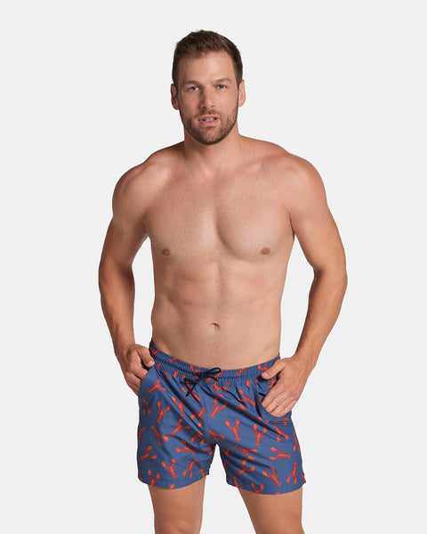 5" Eco-friendly men's swim trunk with soft inner mesh lining#color_a63-lobster-print