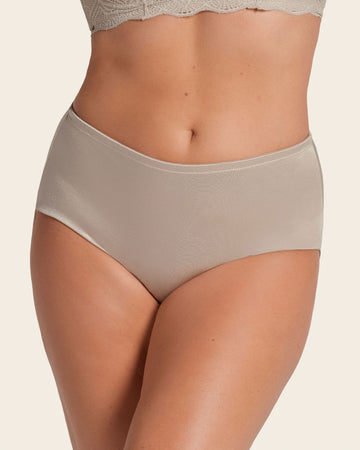 Classic satin butt lifter firm compression brief#color_802-nude