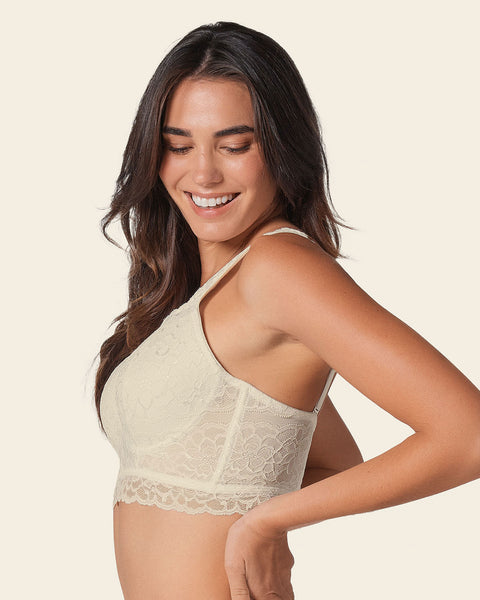 Luxe lace underwire smoothing bustier#color_253-ivory