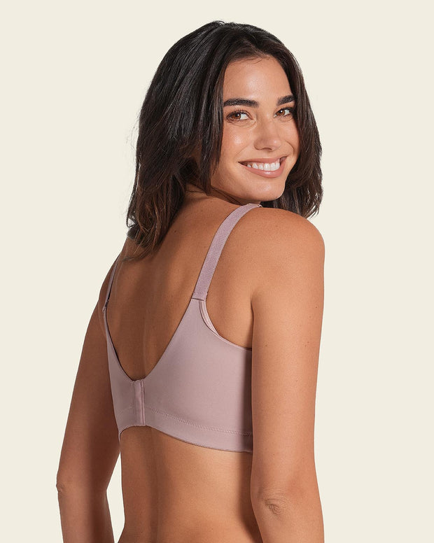 Mastectomy pocketed lace trim wireless bra