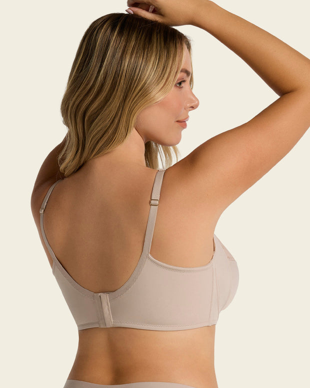 Lace stripe natural support classic bra