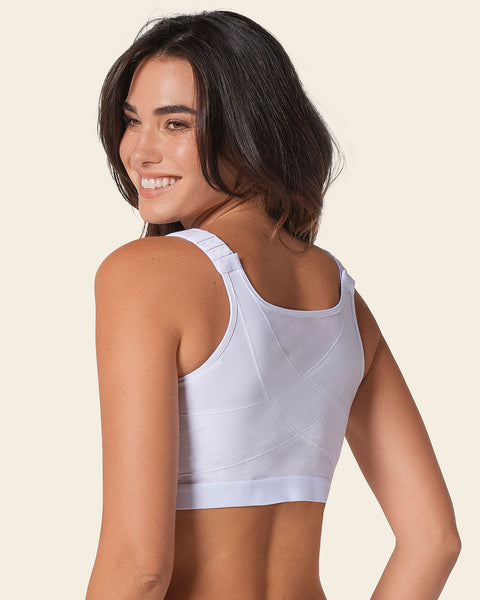 All-in-one stretchy cotton wireless bra#color_000-white