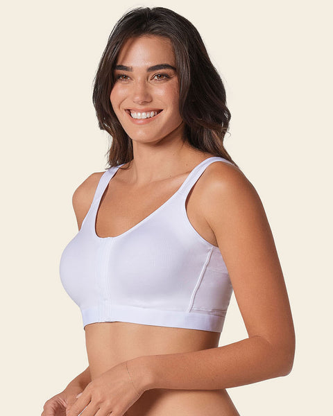 All-in-one stretchy cotton wireless bra#color_000-white