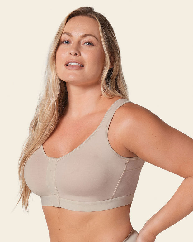 All-in-one stretchy cotton wireless bra
