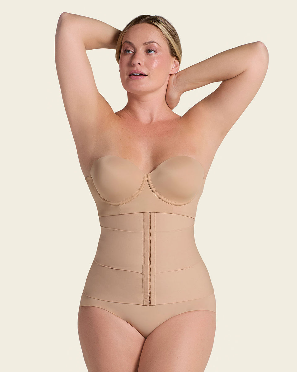 3-Belt custom waist cincher with lumbar support