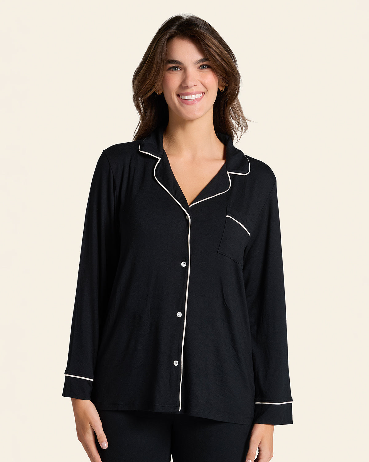 Pajama Set: Long Sleeve Shirt + Long Pant | Leonisa Canada
