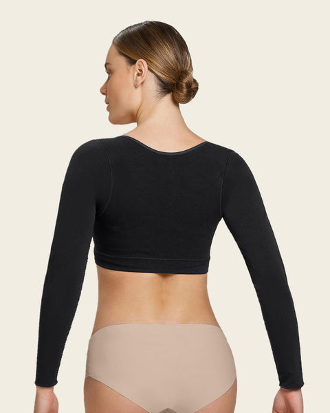 post-surgical long sleeve arm shaper#color_700-black