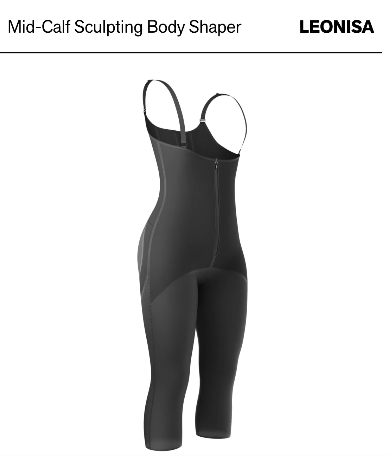 Hook-and-zip mid-calf sculpting body shaper#all_variants