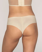 Ultra-light lace waistband cheeky panty