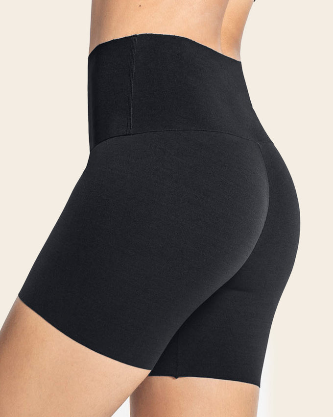 Stay-in-place seamless slip short#color_700-black