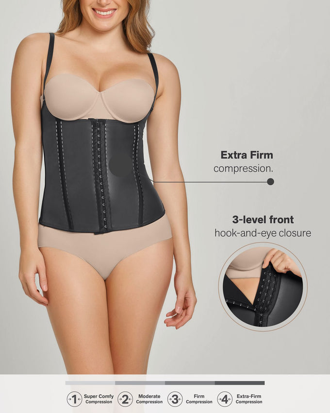 Latex waist trainer vest with extra-firm compression#all_variants