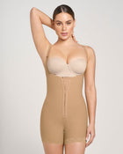 Stage 1 post-surgical short girdle with front hook-and-eye closure