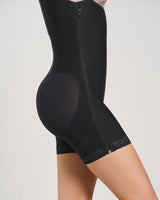Stage 1 post-surgical short bottom girdle with side zippers#color_700-black