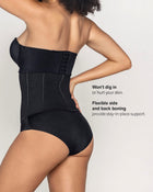 Latex-free sculpting waist cincher