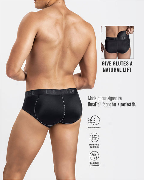 Men's Padded Underwear Brief Boxers Butt Lifter Hip Enhancer Shorts Shaper  Pants