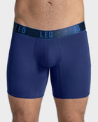 Long athletic boxer brief with side pocket