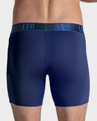 Long athletic boxer brief with side pocket