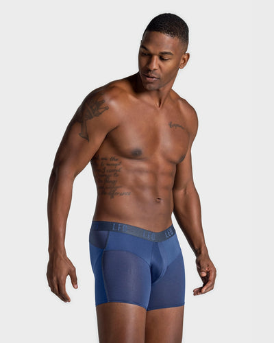 Eco-friendly short boxer brief made of recycled plastic bottles#color_536-dark-blue