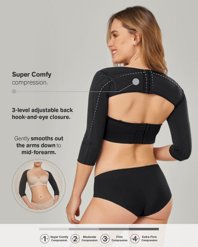 Stage 1 post-surgical long sleeve arm shaper with back closure#all_variants