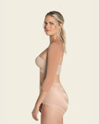 Stage 1 post-surgical long sleeve arm shaper with back closure