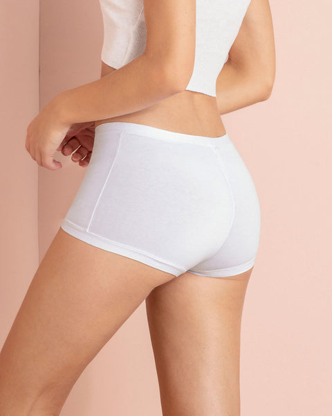 Simply Comfortable 3-Pack Stretch Cotton Boyshort Panties