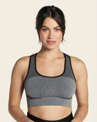 Supportive reversible seamless sports bra