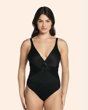 Classic slimming swimsuit in ribbed fabric#color_700-black