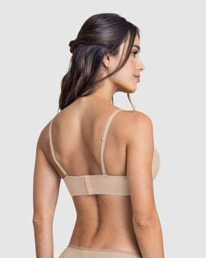 Soft cup underwire push-up bra#color_802-nude