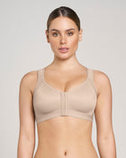 Stage 1 post-surgical wireless bra with front closure