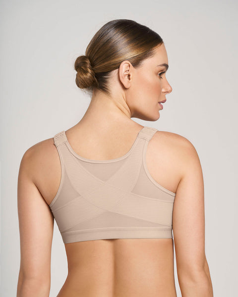 Stage 1 post-surgical wireless bra with front closure#color_802-nude