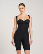 Stage 1 post-surgical short girdle with side zippers and wide straps