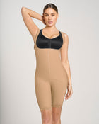 Stage 1 post-surgical short girdle with side zippers and wide straps