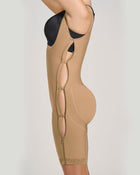 Stage 1 post-surgical short girdle with side zippers and wide straps
